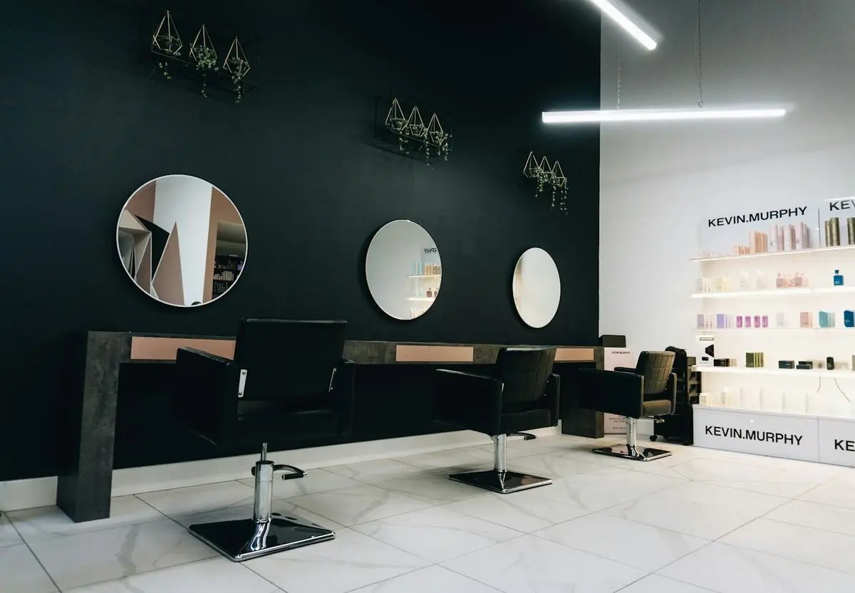 Inside the salon
